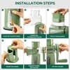 SUSTEAS Rotary Vegetable Chopper - 5 Blades, Suction Base, Handle,