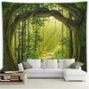 FENDROM Enchanted Forest Tapestry Nature Lanscape Sunshine Through Tree Cave