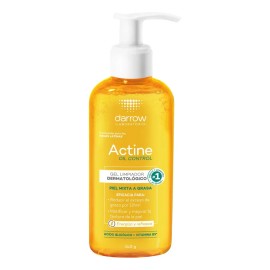 Gel Limpiador Darrow Actine Oil Control para Piel Grasa y Mixta, 140 g