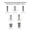 Drain Savior - 2" Commercial Floor Drain Strainer, 8" Tall,