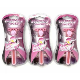 HomeSmart 3 pk.Women’s Razors Eclipse Triple Blade Xtra Comfort NIB
