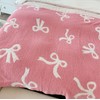 Luxape Bow Blanket Pink Bows Soft Throw Blanket Reversible Premium
