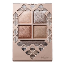 Visee Riche BR-2 Eye Palette, Panoramic Design, Greige Brown, 0.2 oz (5.5 g)