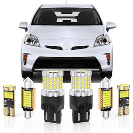 BMT xms LED Interior Light Kit Replacement for Toyota Prius 2004-2015,6000K White Car Interior Light Bulbs + 7440 LED Bulb for Reverse Lights, 13 Pieces