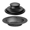 Huntorny 2PCS Kitchen Sink Drain Strainer and Stopper, Drain Catcher