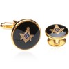 Cuff-Daddy Mens Freemason Masonic Cufflinks Studs (Studs Won't Spin) Tuxedo