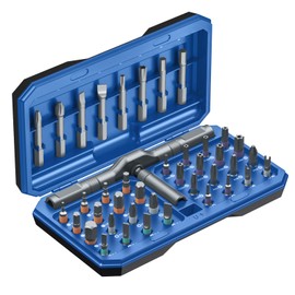 42 in 1 Magnetic Screwdriver Set, AMIR Screwdriver Set with 40 PCS Magnetic Bits, Ratcheting Screw Driver with Rotatable Ratchet Handle, Ratchet Screw Driver Kit with Carry Case