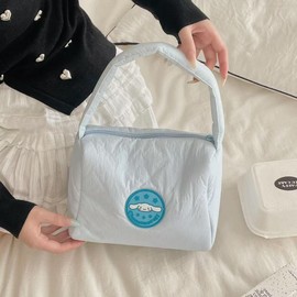 Cinnamoro, Chromi, My Melo Pochacco Tote Bag, Coin Purse, Set with Pockets, Zipper, Shopping Bag, Shoulder Bag, Diagonal, Shoulder Bag, Large Capacity, Women's, Stylish, Character Goods, Popular, Commuting to Work or School (C)