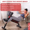 BODY RHYTHM Compact Adjustable Weighted Bench for Full Strength Training,