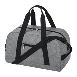 Small Duffle Bag 14 inch Carry On Mini Duffel Bag Lightweight for Travel Gym Sport-Grey