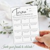 30 Bridal Shower Game Cards - Trivia BRIDE & GROOM,