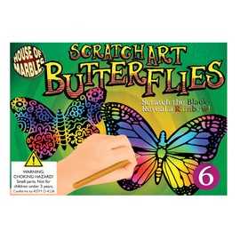 House of Marbles Butterflies Scratch Art Set