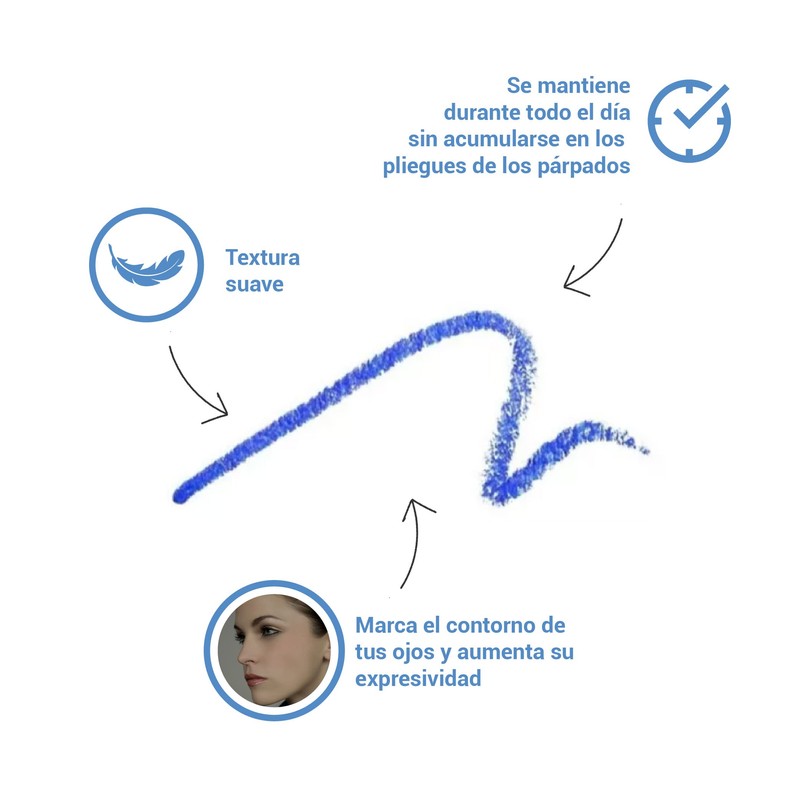 EYE CARE Kohl Pencil / Eyeliner Solid Colour Azure Pack