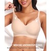 SINFLA Women's Seamless Bra Without Underwire Large Breasts Strong Hold