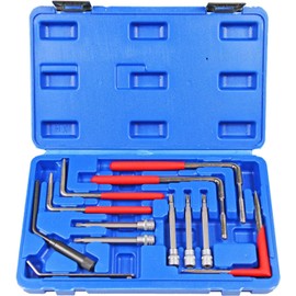 12PC Airbag Removal Torx, Airbag Removal Wrench Kit, Automobiles Airbag Disassembly Tool, Steel Air Bag Remover,Trim Car Garage Tool Set with Storage Box