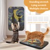 LESISSMER Art Cat Wall-Mountable Scratching Board 16.7x11x1 Inch Cat Wall