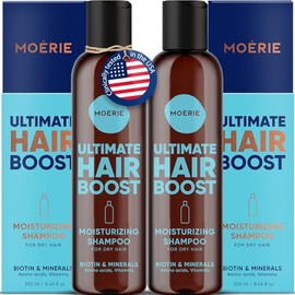 Moerie Ultimate Hair Growth Shampoo – For Longer, Thicker, Fuller Hair - Vegan Friendly Volumizing Hair Products – Paraben & Silicone Free – All Hair Types – Reverse Hair Loss – Moisturizing, 2 pack