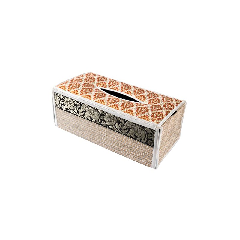 CCcollections Tissue Box Covers Rectangle | Decorative Reed Tissue Box
