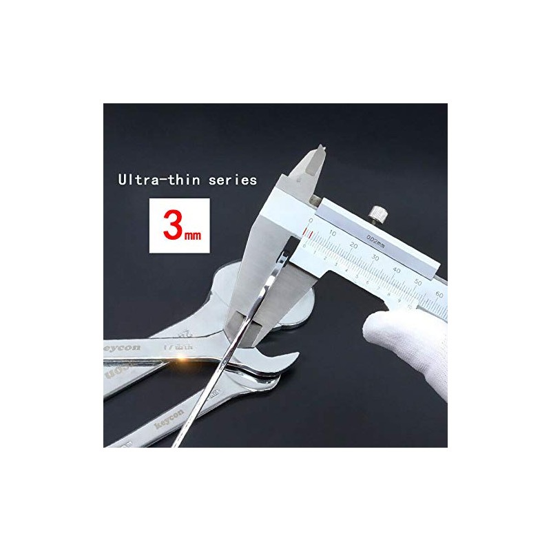 2 x 3mm Ultra Thin Metric Double Open End Wrench