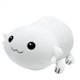 OUKEYI Cute Moopsy Plush Toy,Moopsy Plush，Axolotl Stuffed Animal Plushies Birthday Christmas Stocking Stuffers White salamander plush toyChoice for Boys Girls（25cm）