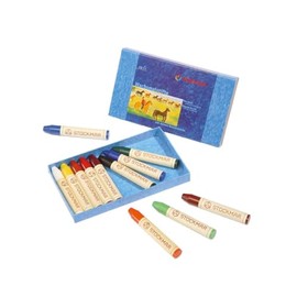 STOCKMAR - Lápices de cera - 12 colores en caja de cartón