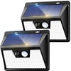 Solar Lights Outdoor 2 Pack, 140LED/3 Modes Motion Sensor Wall