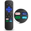 for Roku Express Remote,Roku Premiere Remote,Roku 1,2,3,4 (HD,LT,XS,XD),(NOT for Roku Stick, Roku TV)