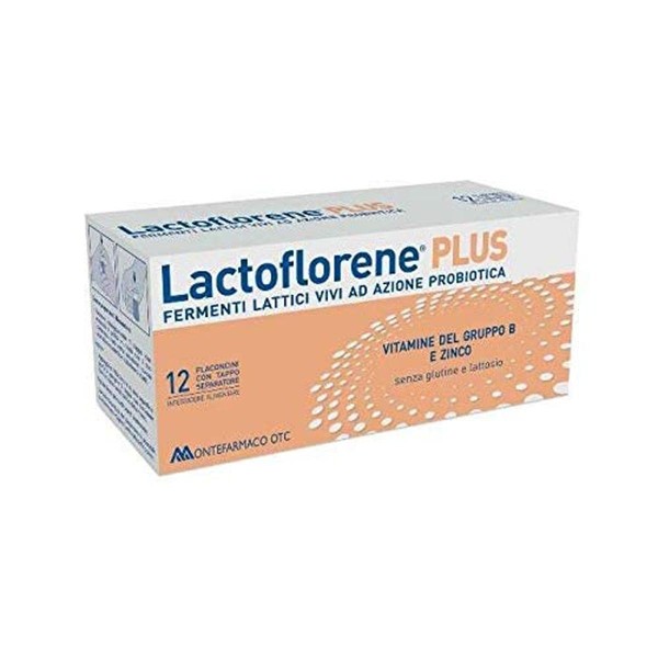 Montefalco Lactoflorene Plus Food Supplement, Multicoloured, 120 Milliliters, Liquid, 12 Bottles