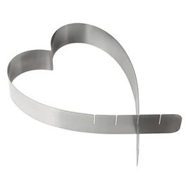 Zenker Cake Ring Heart 43730 19–28 CM Stainless Steel