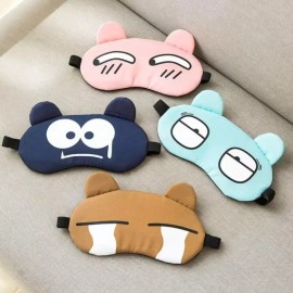 귀여운 암막 캐릭터수면안대 어린이 수면안대 온열 잇템 추천 [파랑] Cute Blackout Character Sleep Mask for Children Heat-Generating Item Recommendation [Blue]