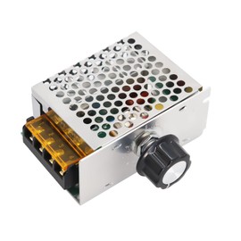 AC 220V 4000W High Power SCR Electronic Voltage Motor Regulator, QIQIAZI Motor Thermostat Regulator Electric Motor with AC SCR Speed Control Power Heat Controller