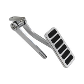 Gxencks Aluminum Polished Street Rod Throttle Gas Pedal Assembly Fit for Chevy Ford Mopar (Gas Pedal)