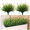 alyptus 12 Bundles Artificial Outdoor Flowers Plastic Fake Monkey Grass