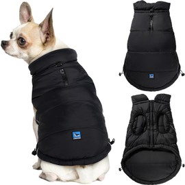 Lowrider Puffer Coat XS- Warm, Waterproof, Windproof, Reflective, Insulated Dog Coat, Rain Jacket, and Vest Jacket for Small and Medium Dogs in Cold Weather, Made with Soft and Breathable Fabric