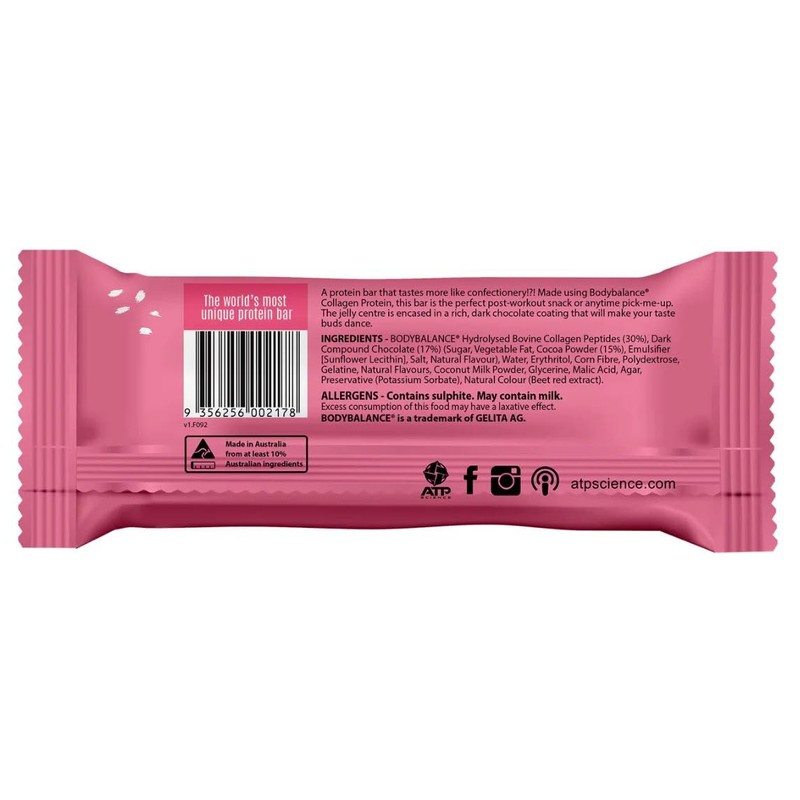 ATP Science Noway Collagen Jelly Bar Raspberry Box of 12