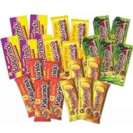 Pulparindo 25 Pcs Mix Flavors Tamarind Mango Sandía XSpicy Chamoy Mexican Candy