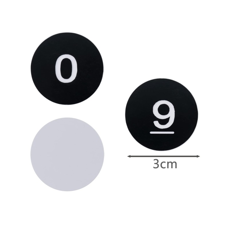 Plastic Numbered Discs Number Tags Engraved Numbered Tags Without Hole