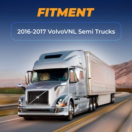 TORQUE Right Corner Bumper (with Fog Light Hole) Replacement for 2016-2017 Volvo VNL(Gen 1 only) Semi Trucks Passenger Right Side RHD (TR468-VLSB-R)