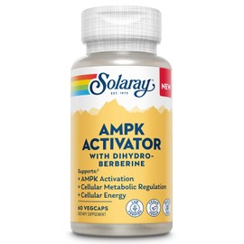 SOLARAY AMPK Activator Plus Dihydroberberine - Clinically Backed Ingredient - Advanced Berberine Supplement - Cellular Energy and Cellular Metabolism Support - 60-Day Guarantee - 60 VegCaps