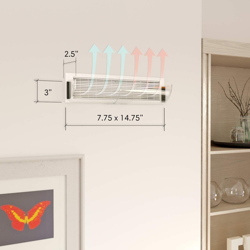 Home Intuition Adjustable Magnetic Heat and Air Deflector for Vents,
