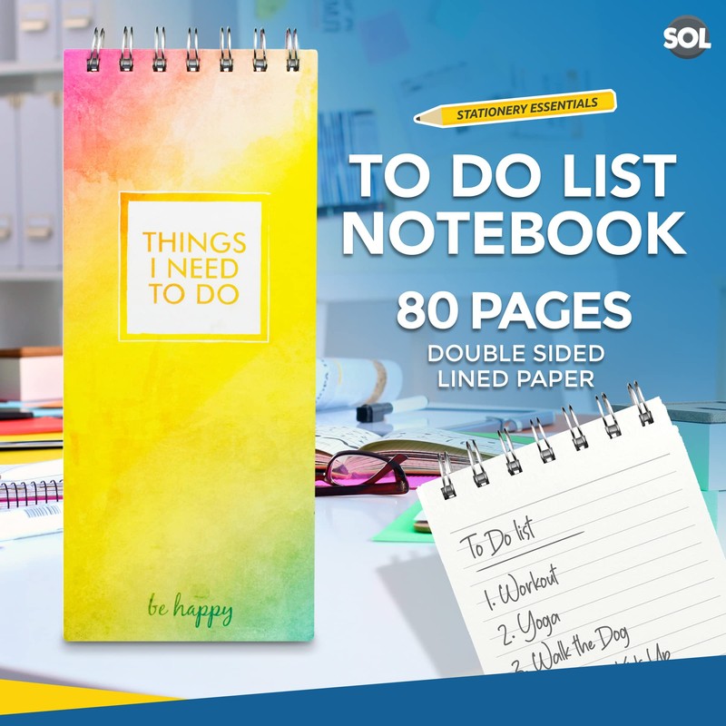 SOL To Do List Notebook, Hardback | 80 Sheets |