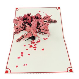Cherry Blossom Tree - WOW 3D Flower Pop Up Greeting Card for All Occasions - Love, Birthday, Anniversary, Wedding, Loved Ones, Congratulations, Get Well