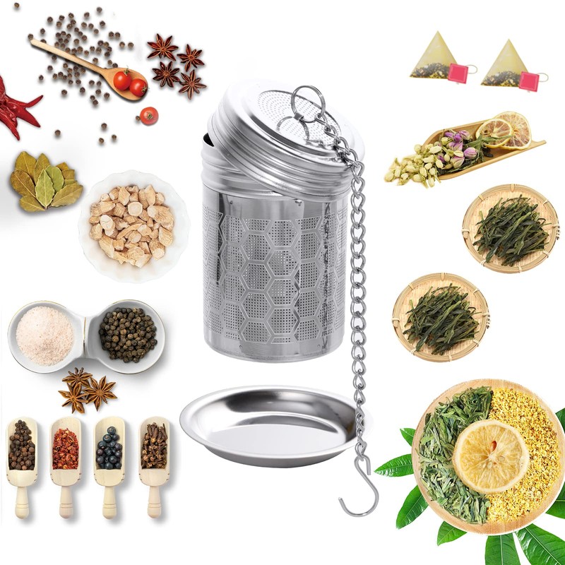 2 Pack Tea Strainers Infuser for Loose Tea 304 Stainless