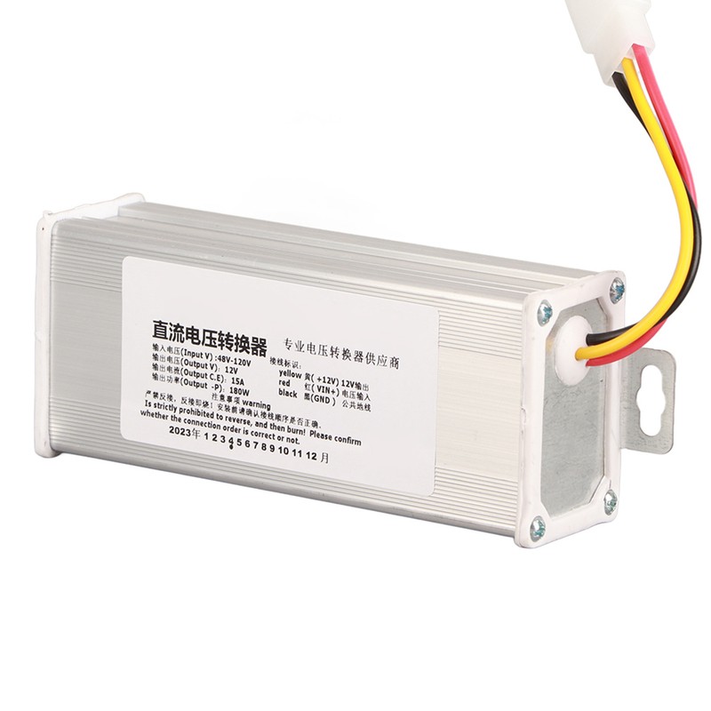 DC 48V‑ To 12V/15A /180W Converter Adapter for Electric Scooter