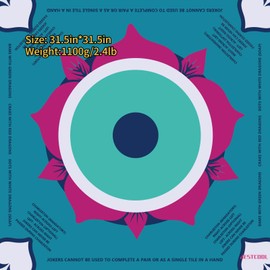 Anti-Slip Mahjong Mat, Noise Reduction Table Cover for Mahjong, Poker, Card, Board, and Tile Games (Green, 31.5in*31.5in)