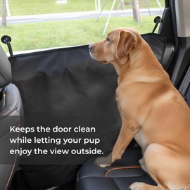 pawander Dog Car Door Protector - Universal Fit for SUV/Sedan/Truck, Black