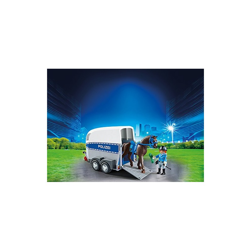 Playmobil 6875 - Police on Horseback with Trailer