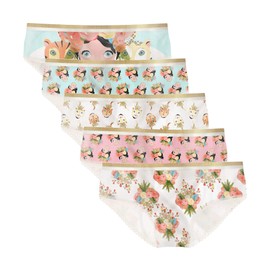 Fidelina Girls Underwear, Beautiful Toddler Underwear, Kids Underwear Girls, Panties for Girls, Comfy Baby Girls Panties, Kids Briefs Carmen size 4 (Pack of 5)