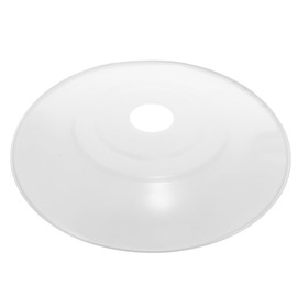 POPETPOP Industrial Lamp Shade Replacement Vintage Metal Bulb Guard White Iron Cone Ceiling Holder Diy Light Shade Lamp Shade for Pendant Light Wall Sconce 12inch