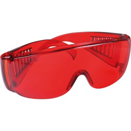 Safety Glasses Red Transparent Tinted Glasses Work Glasses Glasses Wearers Eye Protection 1pc